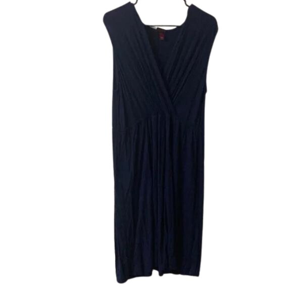 Merona Navy Blue Cap Sleeve Long Dress Size XXL - Picture 1 of 5